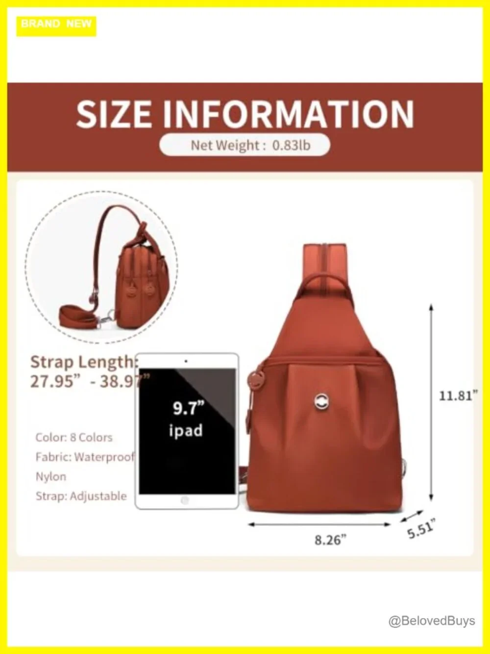 3-in-1 Anti Theft Convertible Tote Backpack Purse, Nylon Sling Bag for Travel